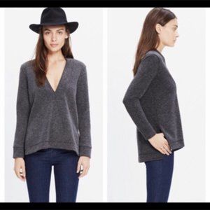 Madewell Low V-Neck Pullover Sweater